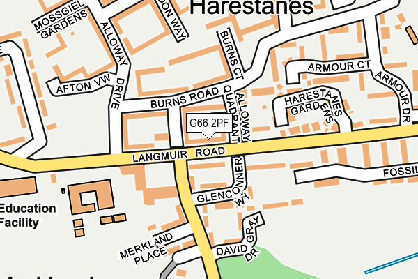 G66 2PF map - OS OpenMap – Local (Ordnance Survey)