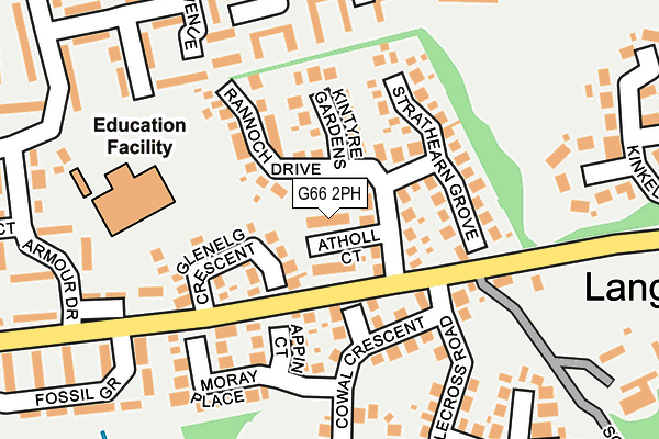 G66 2PH map - OS OpenMap – Local (Ordnance Survey)