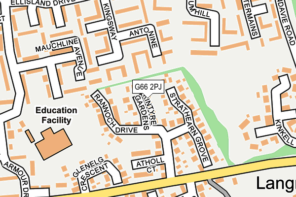 G66 2PJ map - OS OpenMap – Local (Ordnance Survey)