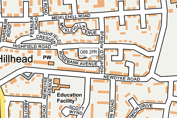 G66 2PR map - OS OpenMap – Local (Ordnance Survey)