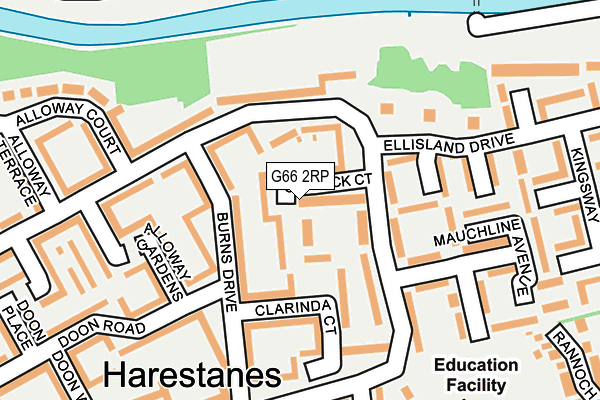 G66 2RP map - OS OpenMap – Local (Ordnance Survey)