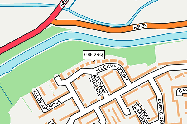 G66 2RQ map - OS OpenMap – Local (Ordnance Survey)