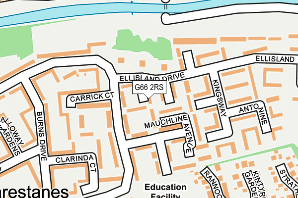 G66 2RS map - OS OpenMap – Local (Ordnance Survey)