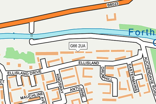G66 2UA map - OS OpenMap – Local (Ordnance Survey)