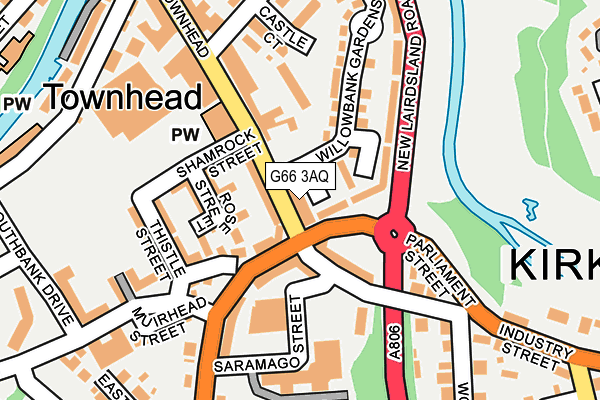 G66 3AQ map - OS OpenMap – Local (Ordnance Survey)