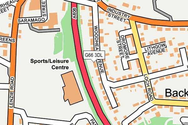 G66 3DL map - OS OpenMap – Local (Ordnance Survey)