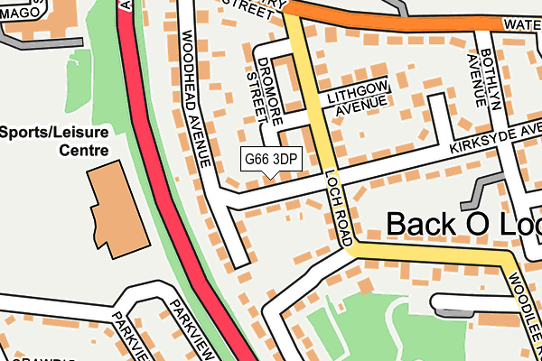 G66 3DP map - OS OpenMap – Local (Ordnance Survey)