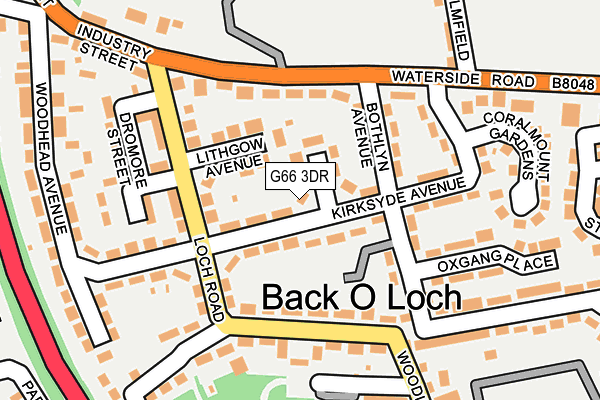 G66 3DR map - OS OpenMap – Local (Ordnance Survey)
