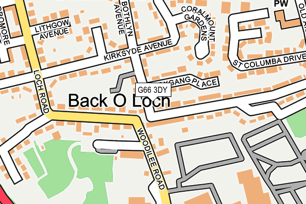 G66 3DY map - OS OpenMap – Local (Ordnance Survey)