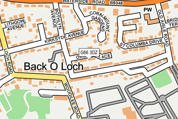 G66 3DZ map - OS OpenMap – Local (Ordnance Survey)