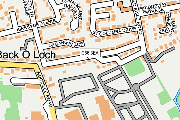 G66 3EA map - OS OpenMap – Local (Ordnance Survey)