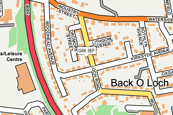 G66 3EF map - OS OpenMap – Local (Ordnance Survey)