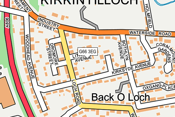 G66 3EG map - OS OpenMap – Local (Ordnance Survey)