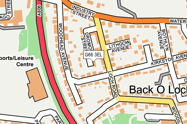 G66 3EL map - OS OpenMap – Local (Ordnance Survey)