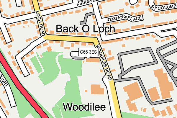G66 3ES map - OS OpenMap – Local (Ordnance Survey)