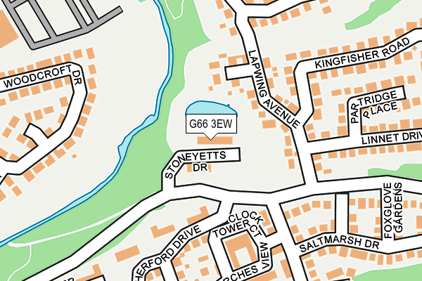 G66 3EW map - OS OpenMap – Local (Ordnance Survey)