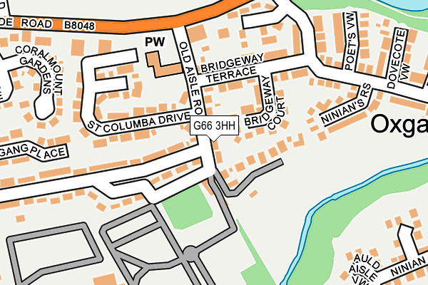 G66 3HH map - OS OpenMap – Local (Ordnance Survey)
