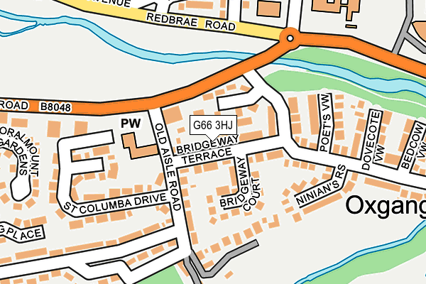 G66 3HJ map - OS OpenMap – Local (Ordnance Survey)
