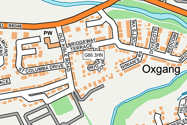 G66 3HN map - OS OpenMap – Local (Ordnance Survey)