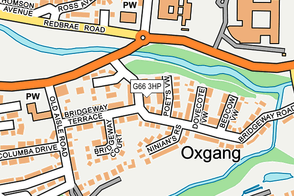 G66 3HP map - OS OpenMap – Local (Ordnance Survey)