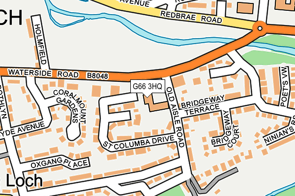 G66 3HQ map - OS OpenMap – Local (Ordnance Survey)