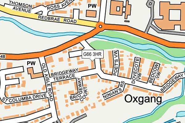 G66 3HR map - OS OpenMap – Local (Ordnance Survey)