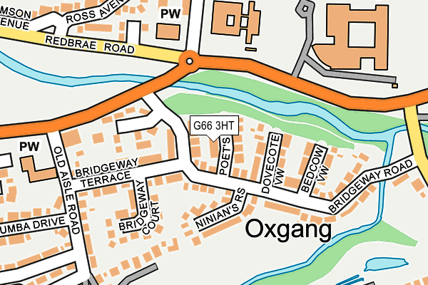 G66 3HT map - OS OpenMap – Local (Ordnance Survey)