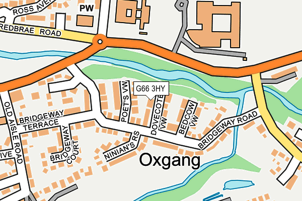 G66 3HY map - OS OpenMap – Local (Ordnance Survey)