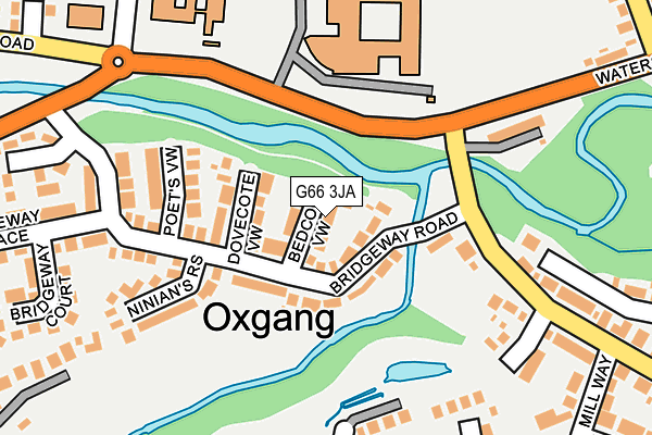 G66 3JA map - OS OpenMap – Local (Ordnance Survey)