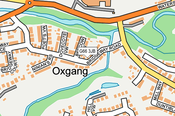 G66 3JB map - OS OpenMap – Local (Ordnance Survey)