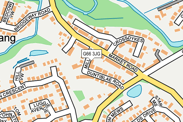 G66 3JG map - OS OpenMap – Local (Ordnance Survey)
