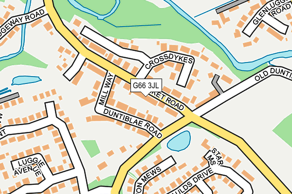 G66 3JL map - OS OpenMap – Local (Ordnance Survey)