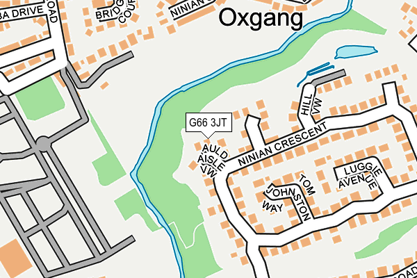 G66 3JT map - OS OpenMap – Local (Ordnance Survey)