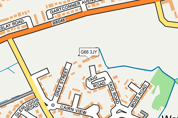 G66 3JY map - OS OpenMap – Local (Ordnance Survey)