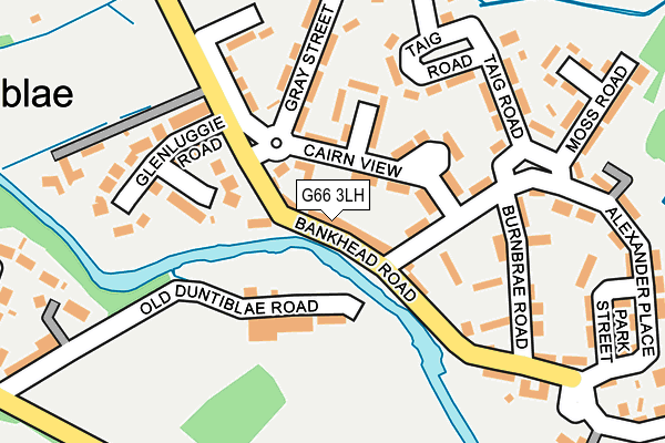G66 3LH map - OS OpenMap – Local (Ordnance Survey)