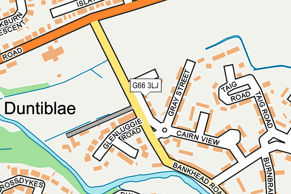 G66 3LJ map - OS OpenMap – Local (Ordnance Survey)