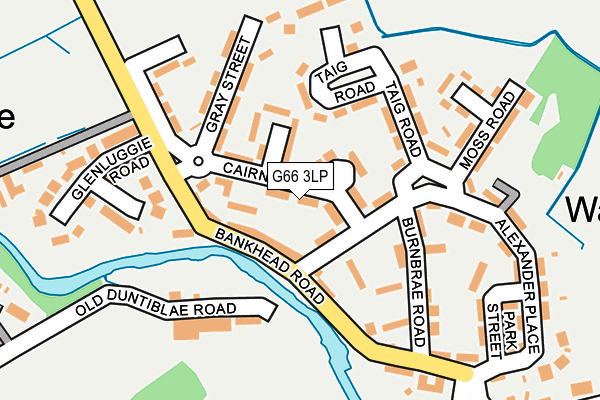 G66 3LP map - OS OpenMap – Local (Ordnance Survey)