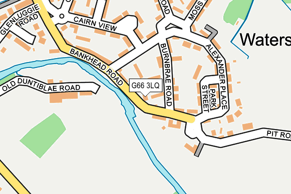 G66 3LQ map - OS OpenMap – Local (Ordnance Survey)