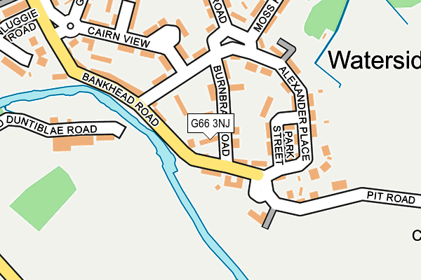 G66 3NJ map - OS OpenMap – Local (Ordnance Survey)