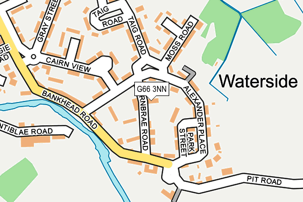 G66 3NN map - OS OpenMap – Local (Ordnance Survey)