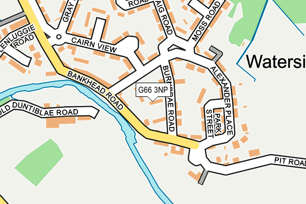 G66 3NP map - OS OpenMap – Local (Ordnance Survey)