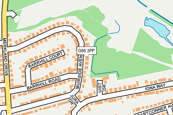 G66 3PP map - OS OpenMap – Local (Ordnance Survey)