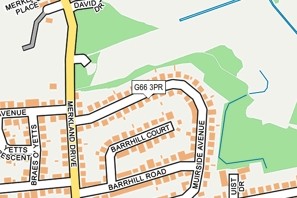 G66 3PR map - OS OpenMap – Local (Ordnance Survey)