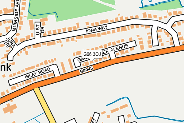 G66 3QJ map - OS OpenMap – Local (Ordnance Survey)