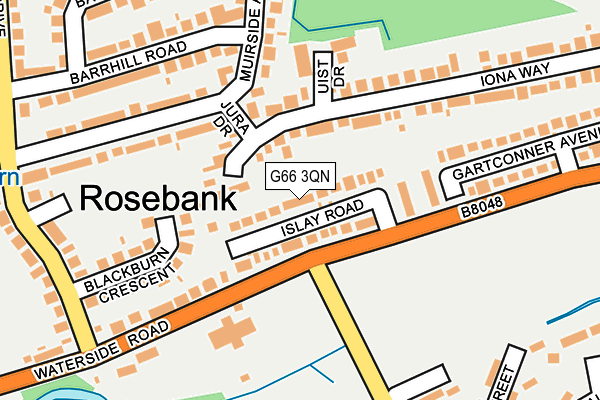 G66 3QN map - OS OpenMap – Local (Ordnance Survey)