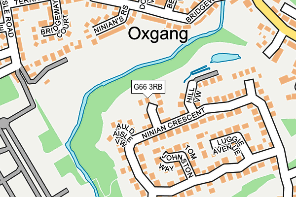 G66 3RB map - OS OpenMap – Local (Ordnance Survey)