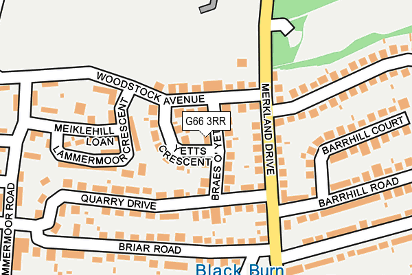 G66 3RR map - OS OpenMap – Local (Ordnance Survey)