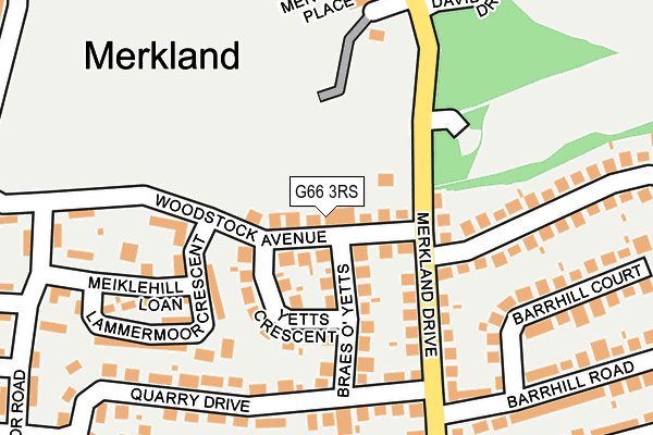 G66 3RS map - OS OpenMap – Local (Ordnance Survey)