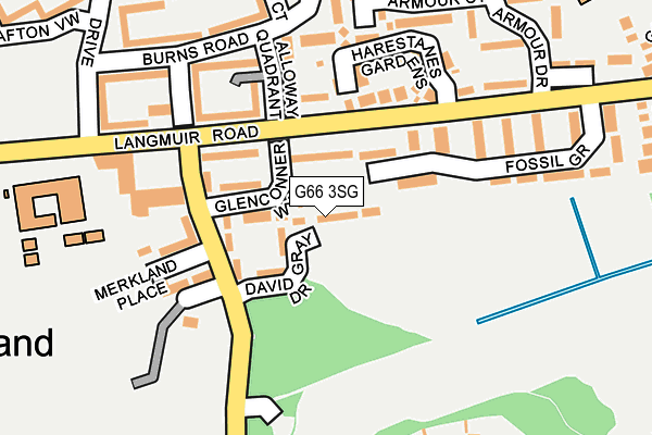 G66 3SG map - OS OpenMap – Local (Ordnance Survey)