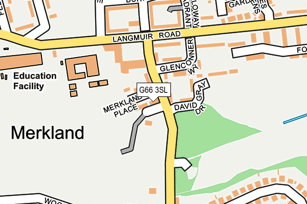G66 3SL map - OS OpenMap – Local (Ordnance Survey)